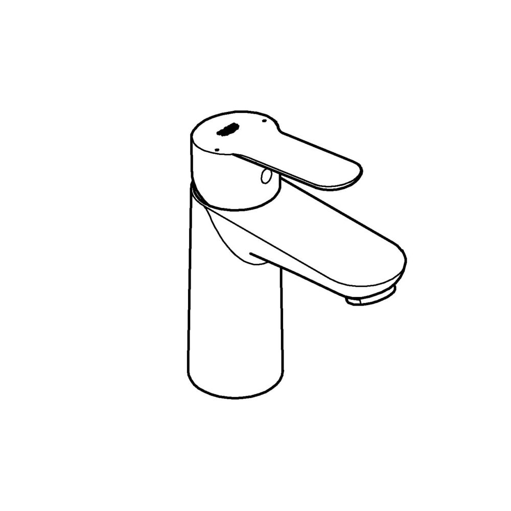 Grohe BauEdge Waschtischarmatur Einlochmontage Einhand, S-Size, Chrom, 23330000... GROHE-23330000 4005176934278 (Abb. 2)