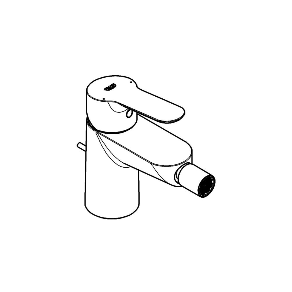 Grohe BauEdge Einhand-Bidetbatterie, 5,7l/min, 1 1/4", Messing, Chrom, 23331000... GROHE-23331000 4005176934285 (Abb. 2)