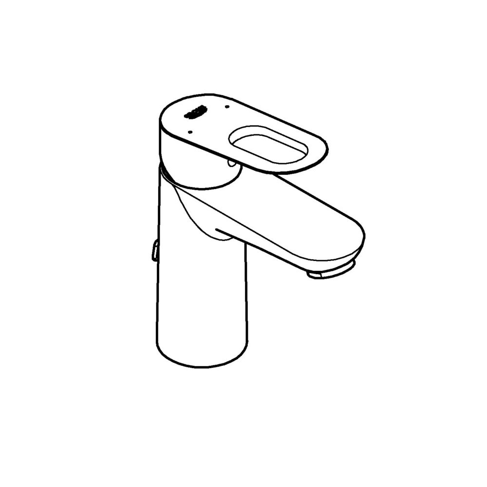 Grohe BauLoop Einhand-Waschtischbatterie, DN 15, S-Size, 1-Loch-Montage, versenkbare Kette, Chrom, 2... GROHE-23336000  (Abb. 2)