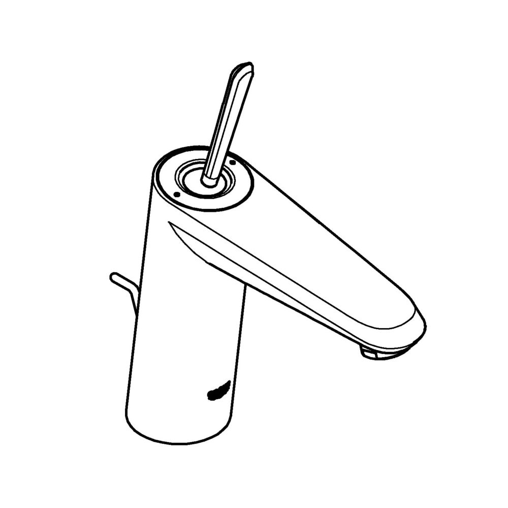 Grohe Eurodisc Joy Einhand-Waschtischbatterie, 1/2", M-Size, Moon White/Chrom, 23427LS0... GROHE-23427LS0  (Abb. 2)