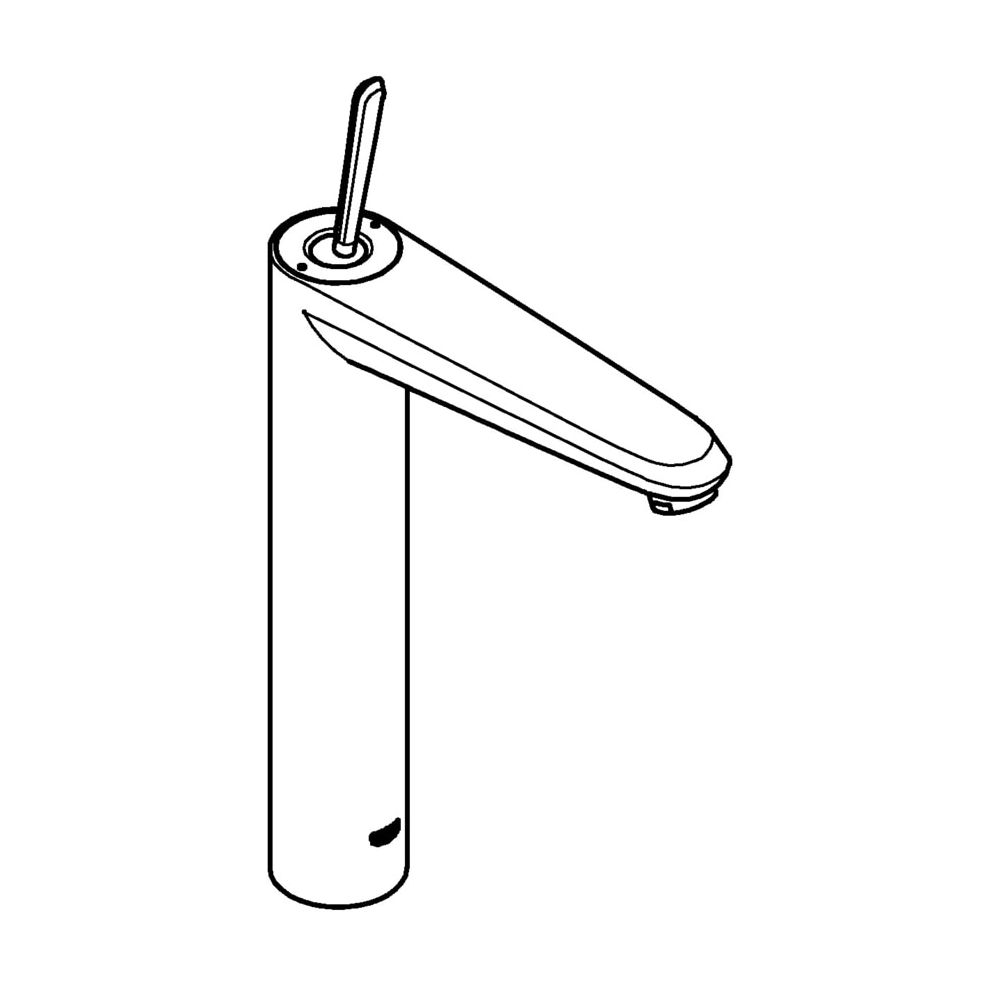 Grohe Eurodisc Joy Einhand-Waschtischbatterie, 1/2", XL-Size, Moon White/Chrom, 23428LS0... GROHE-23428LS0  (Abb. 2)