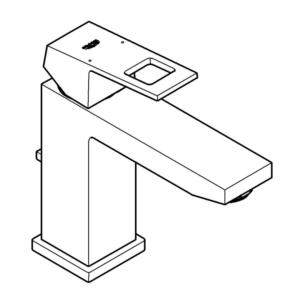 Grohe Eurocube Einhand-Waschtischbatterie 1/2" M-Size hard graphite gebürstet 23445AL0... GROHE-23445AL0 4005176584657 (Abb. 4)