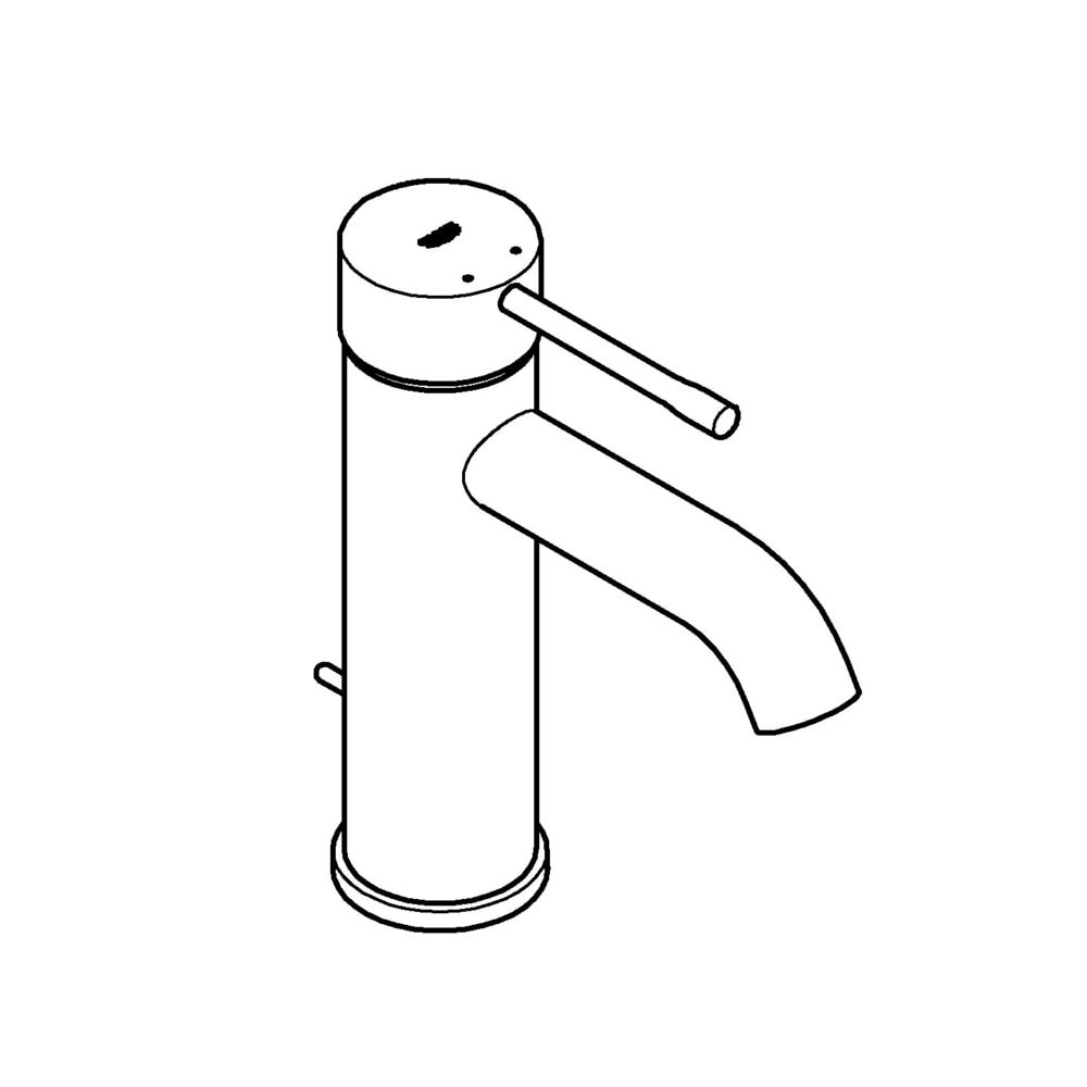 Grohe Essence Einhand-Waschtischbatterie, 1/2", S-Size, 1-Loch-Montage, mit Zugst.-Abla... GROHE-23589A01 4005176407338 (Abb. 2)