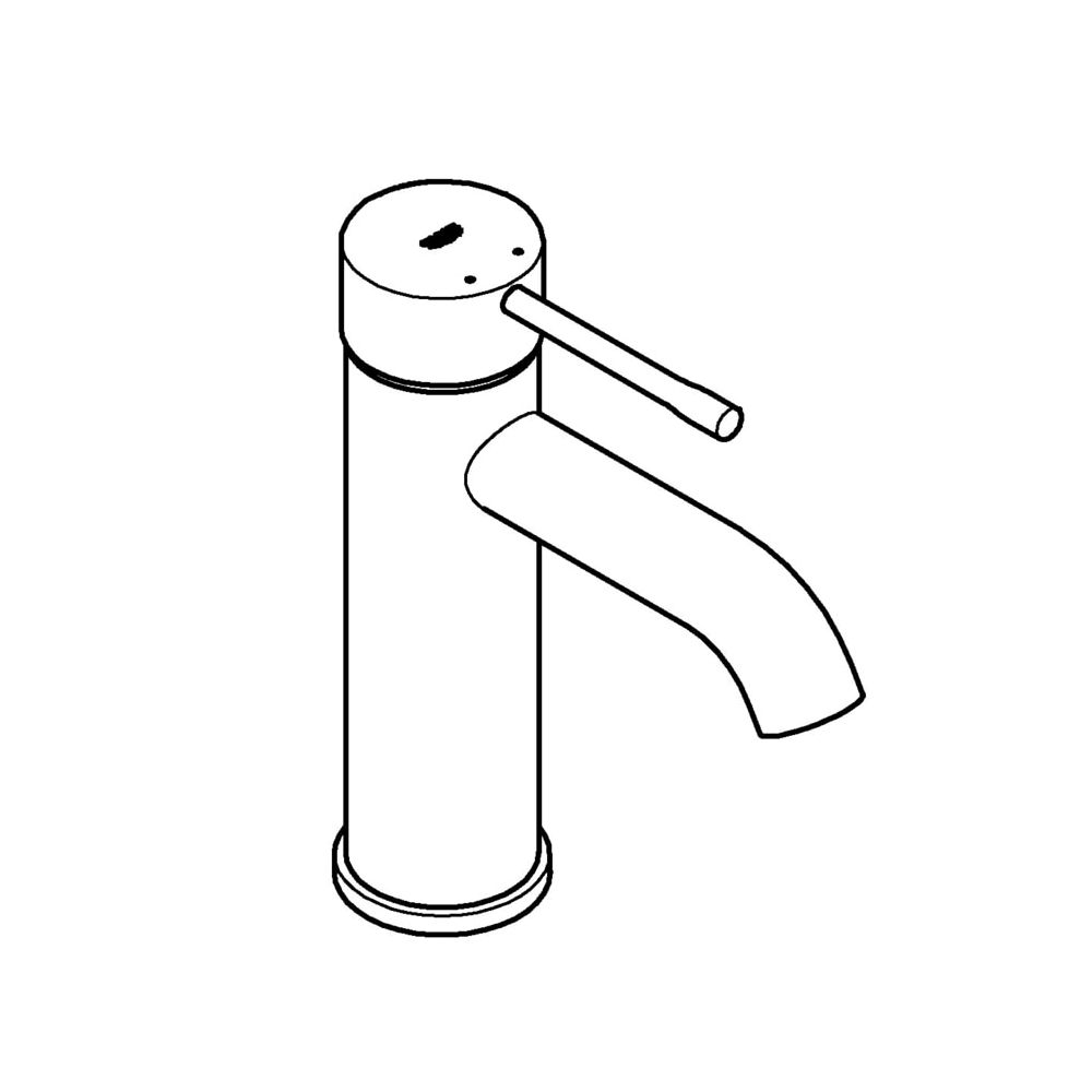 Grohe Essence Einhand-Waschtischbatterie, 1/2", S-Size, 1-Loch-Montage, mit AquaGuide u... GROHE-23590GL1 4005176425851 (Abb. 2)