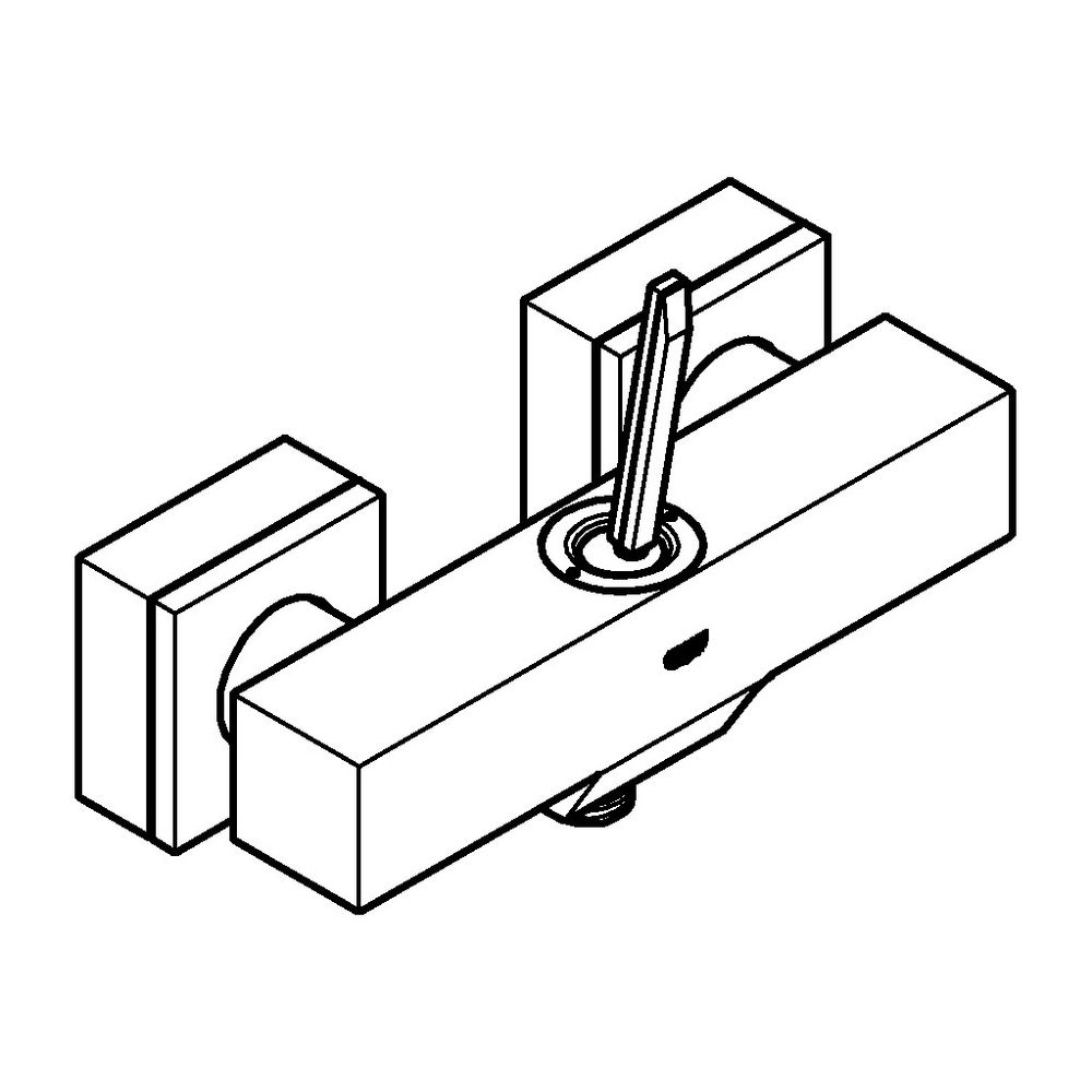 Grohe Eurocube Joy Einhand-Brausebatterie 1/2" chrom 23665000... GROHE-23665000 4005176342219 (Abb. 3)