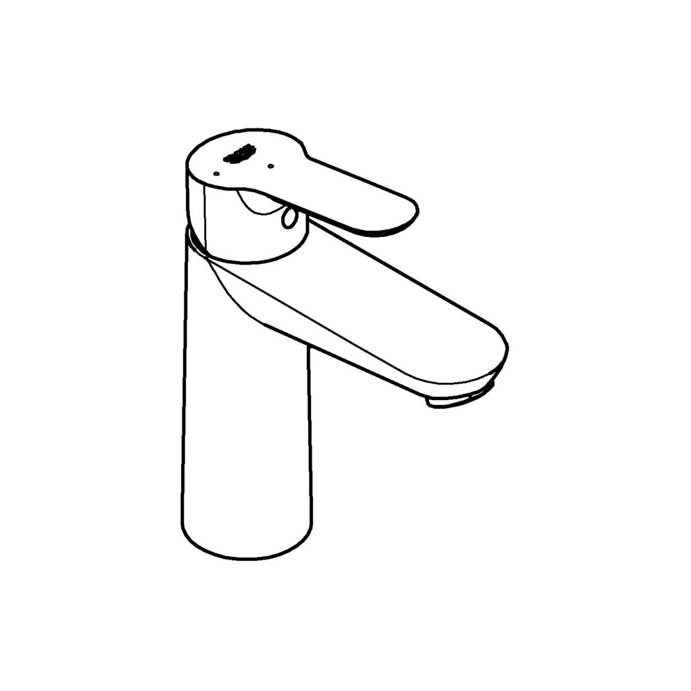 Grohe BauEdge Einhand-Waschtischbatterie, 1/2", M-Size, Energie-Sparfunktion, Chrom, 23... GROHE-23759000 4005176388477 (Abb. 2)