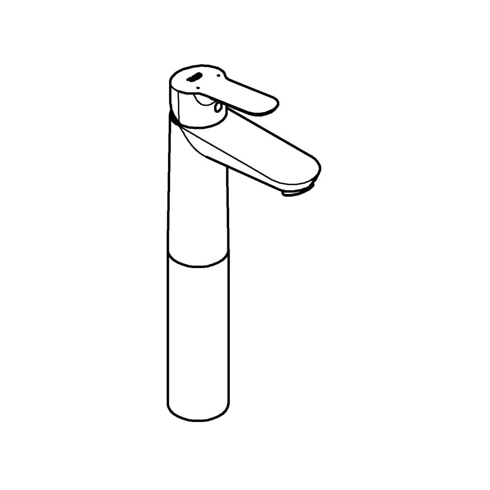 Grohe BauEdge Einhand-Waschtischbatterie, 1/2", XL-Size, Chrom, 23761000... GROHE-23761000 4005176388491 (Abb. 2)