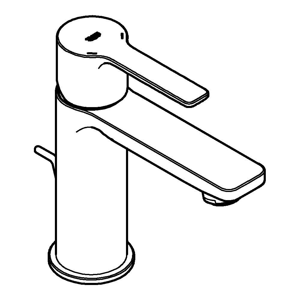 Grohe Lineare Einhand-Waschtischbatterie, XS-Size, 1-Loch-Montage, Energie-Spar-Funktio... GROHE-23790GN1 4067393101154 (Abb. 2)