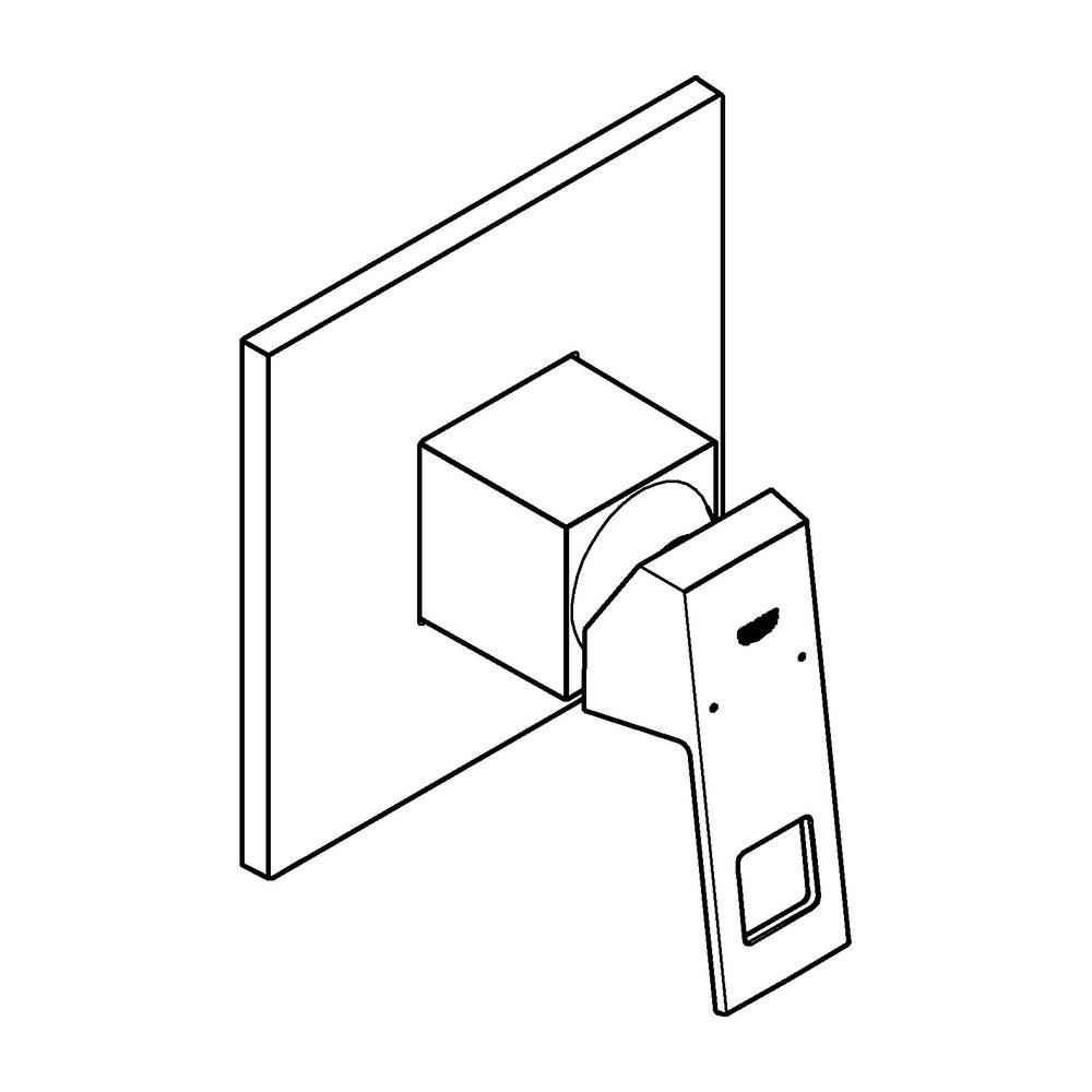 Grohe Eurocube Einhand-Brausebatterie hard graphite gebürstet 24061AL0... GROHE-24061AL0 4005176585586 (Abb. 4)