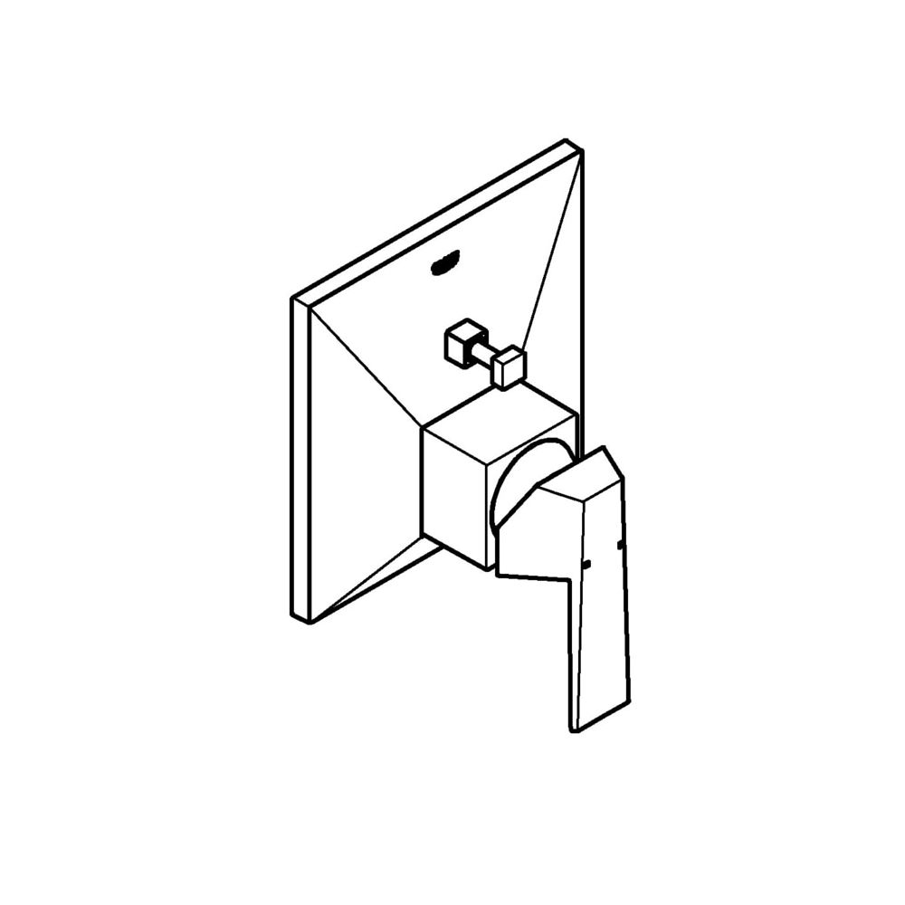 Grohe Allure Brilliant Einhand-Wannenbatterie, Fertigmontageset für Rapido SmartBox, Hard Graphite, ... GROHE-24072A00  (Abb. 2)