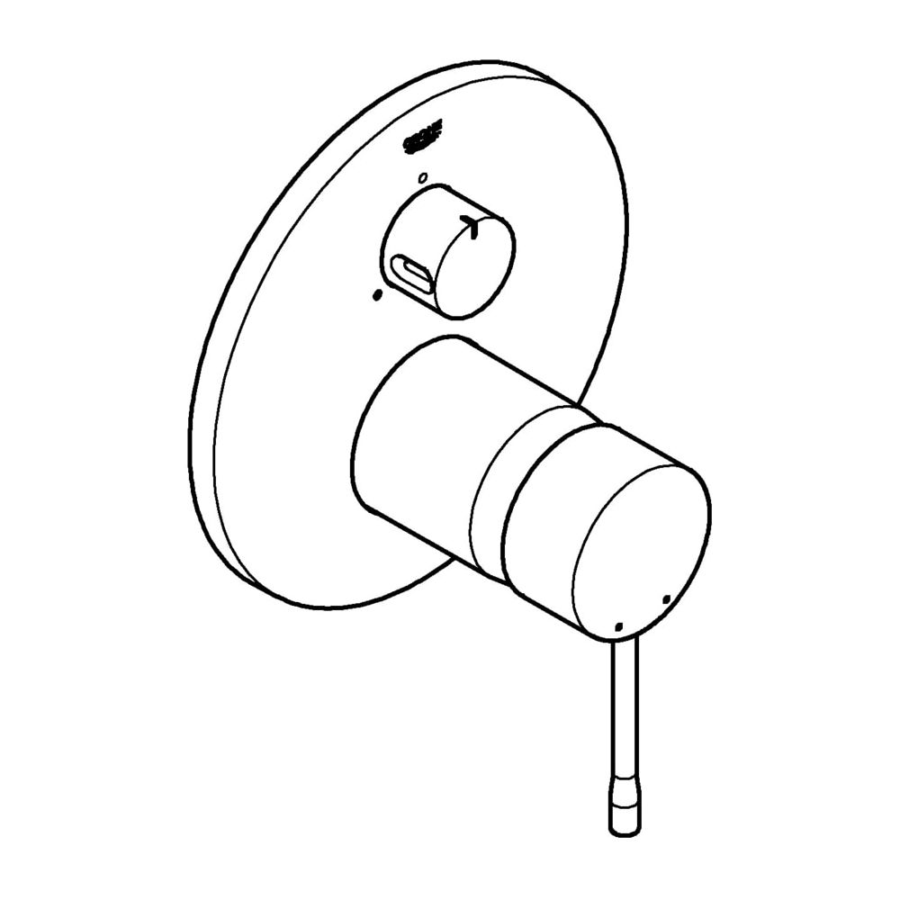 Grohe Essence Einhandbatterie mit 3-Wege Umstellung, Fertigmontageset für Rapido SmartB... GROHE-24092A01 4005176481291 (Abb. 2)