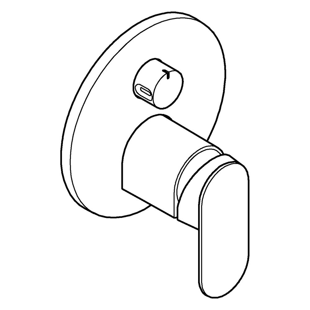 Grohe Plus Einhandbatterie, 3-Wege Umstellung, Fertigmontageset für Rapido SmartBox, Wa... GROHE-24093DL4 4067393080237 (Abb. 2)