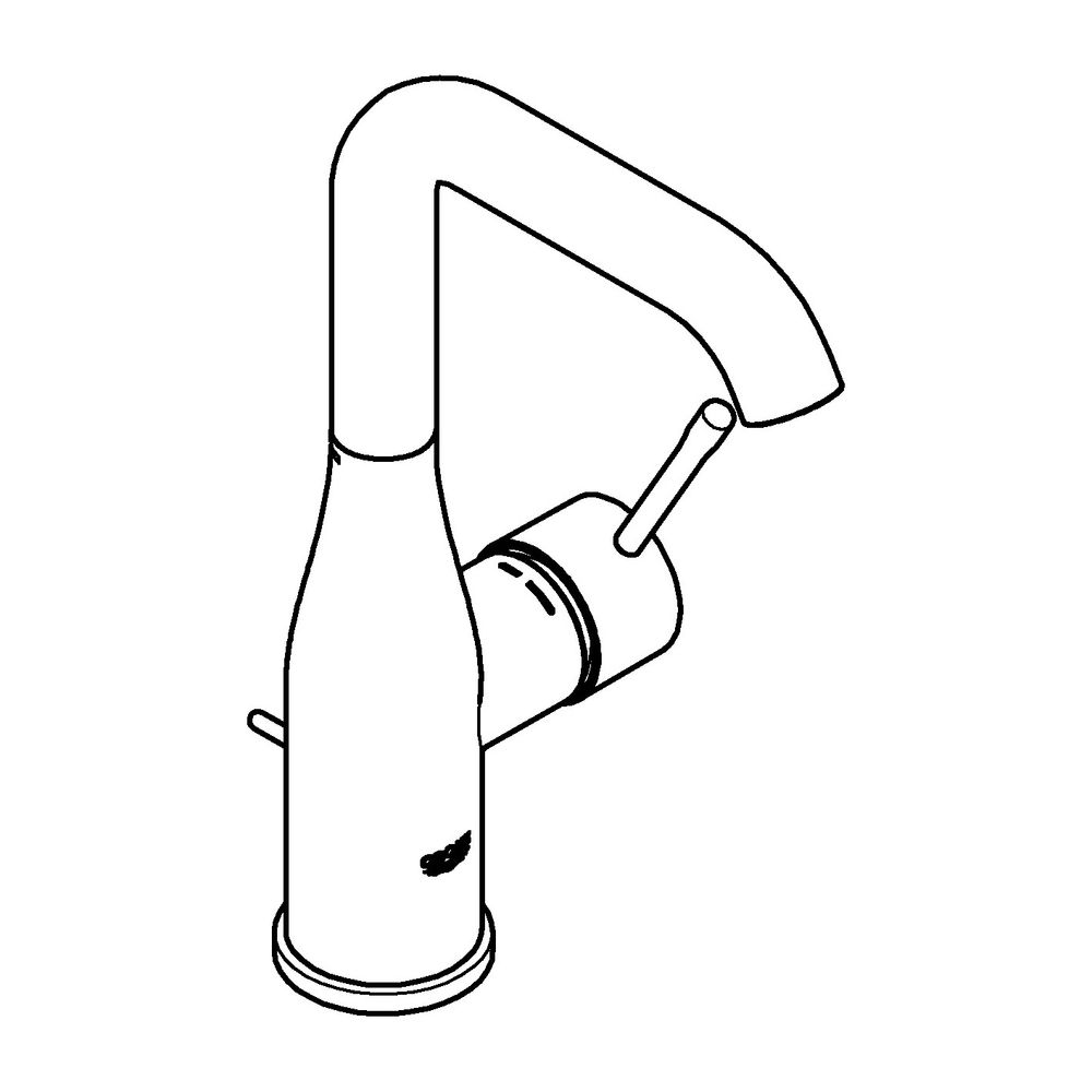 Grohe Essence Einhand-Waschtischbatterie 1/2" L-Size warm sunset 24174DA1... GROHE-24174DA1 4005176711558 (Abb. 4)