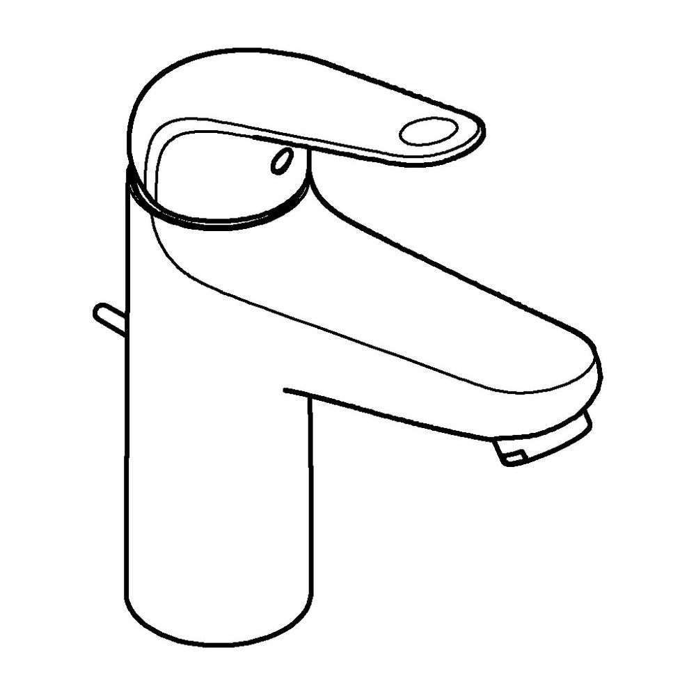 Grohe Euroeco Einhand-Waschtischbatterie, M-Size, M-Size, Zugstangen-Garnitur, Water Sa... GROHE-24265001 4005176742767 (Abb. 2)