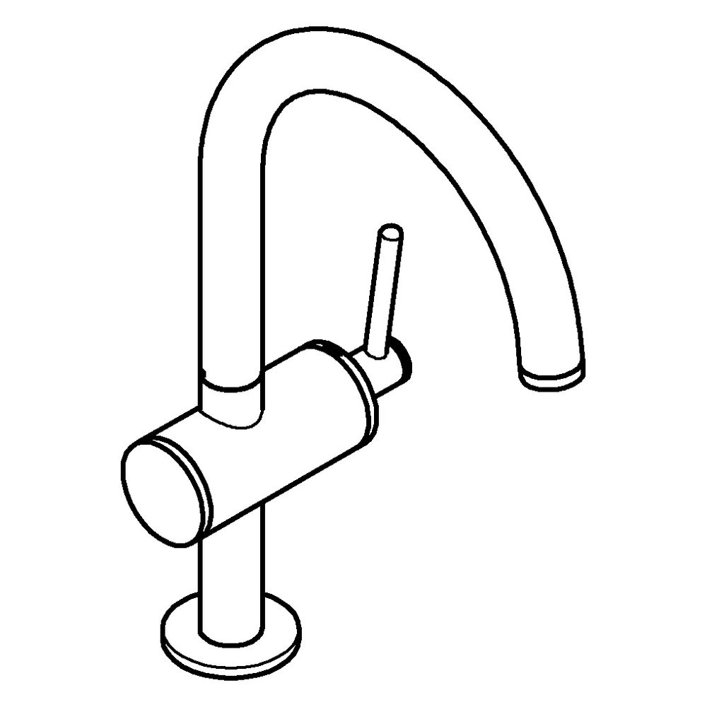 Grohe Atrio Einhand-Waschtischbatterie, L-Size, Einloch, Schwenkauslauf, Push-open Abla... GROHE-24362MS0 4005176945748 (Abb. 2)