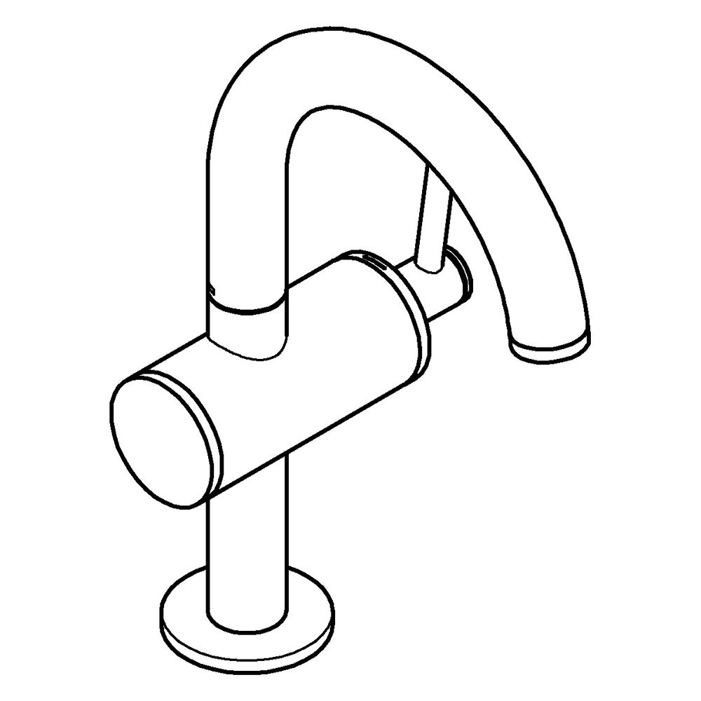 Grohe Atrio Einhand-Waschtischbatterie, M-Size, Einloch, Schwenkauslauf, Push-open Abla... GROHE-24363MS0 4005176945755 (Abb. 2)