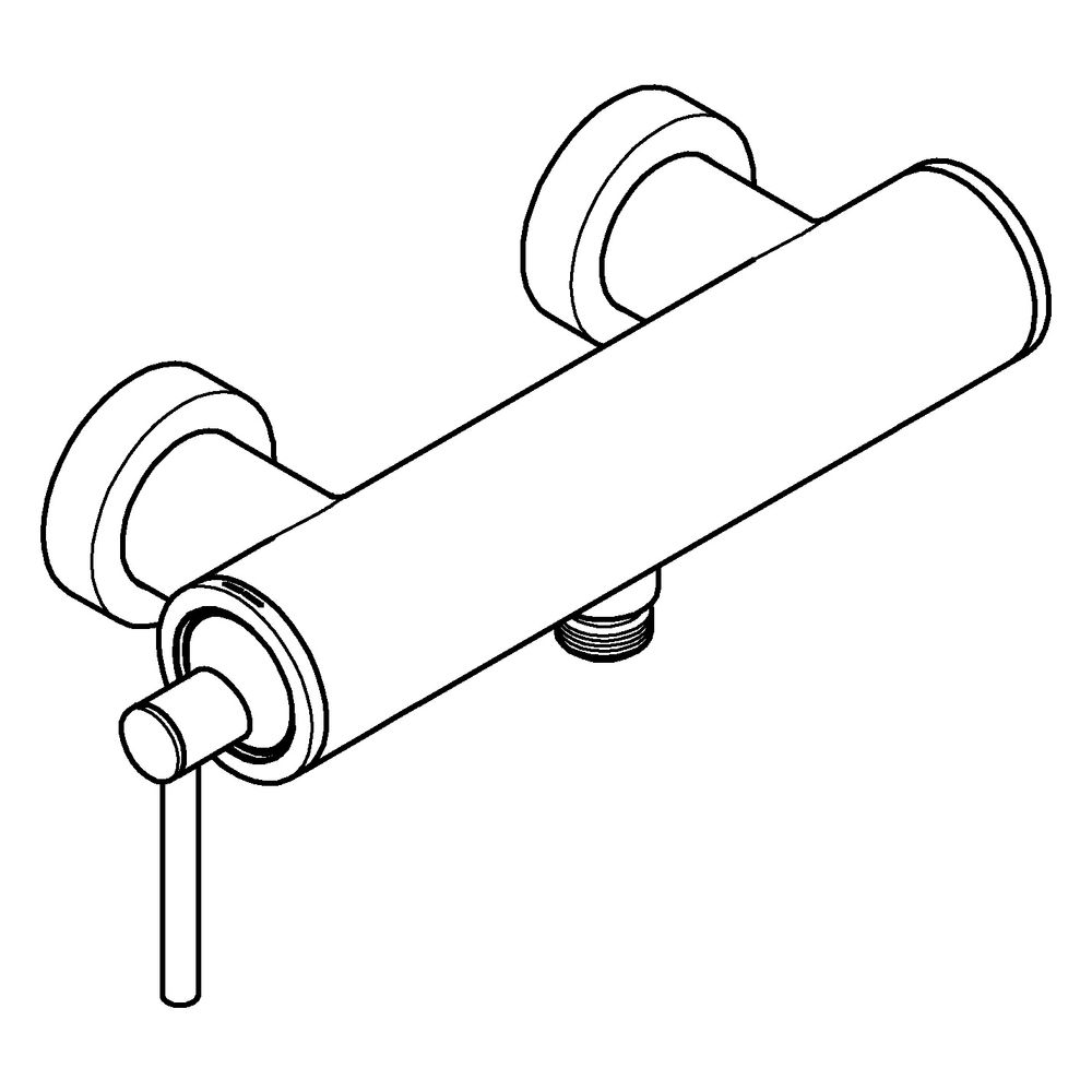 Grohe Atrio Einhand-Brausebatterie, Wandmontage, eigensicher, Satin Graphite, 24366MG0... GROHE-24366MG0 4005176945007 (Abb. 2)