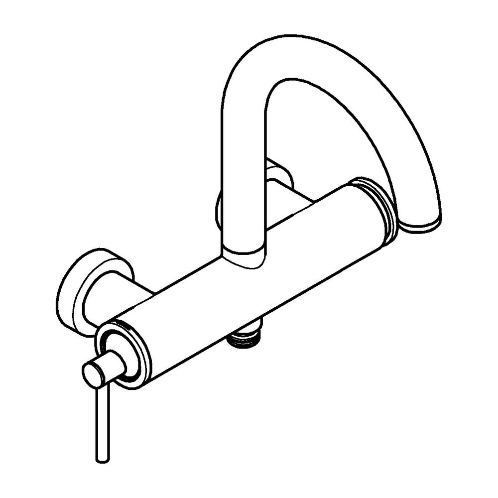 Grohe Atrio Einhand-Wannenbatterie Warm Sunset gebürstet, Wandmontage... GROHE-24367DL0 4005176952357 (Abb. 2)
