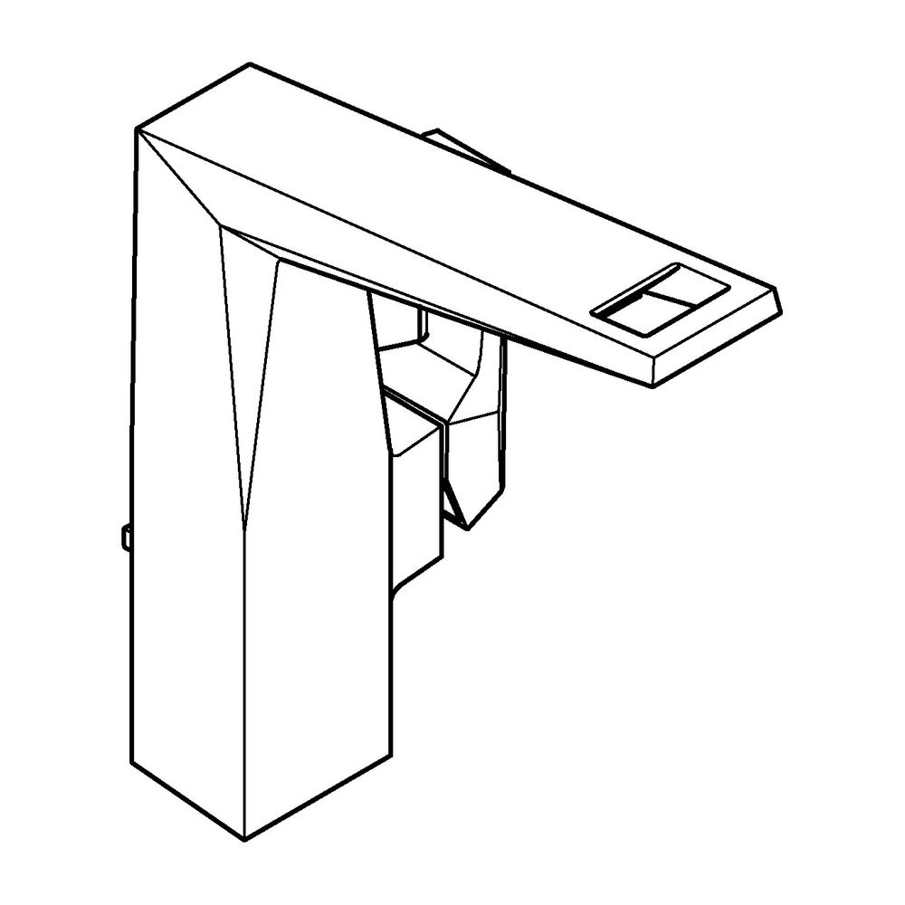 Grohe Allure Brilliant PC Einhand-Waschtischbatterie L-Size Chrom, Griff Rändelstruktur... GROHE-24400000 4005176794964 (Abb. 2)