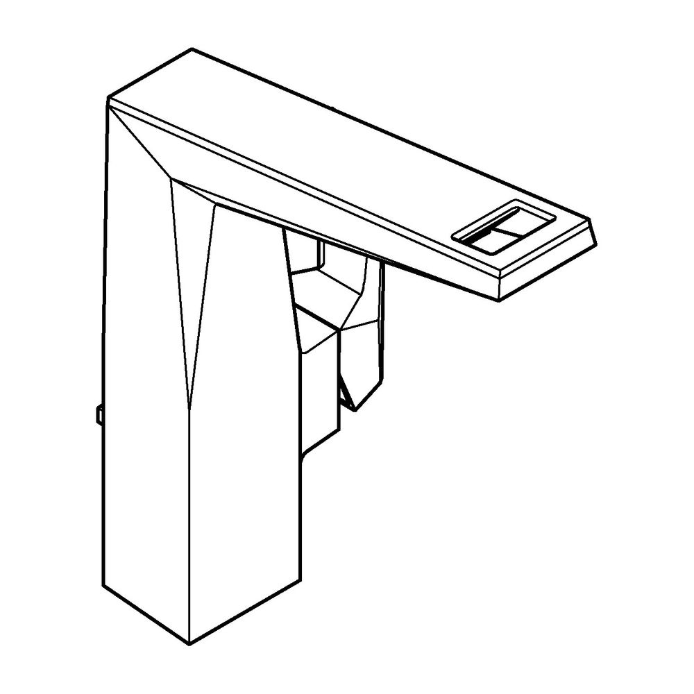 Grohe Allure Brilliant PC Einhand-Waschtischbatterie L-Size Supersteel, Griff White Att... GROHE-24408DC0 4005176795442 (Abb. 2)