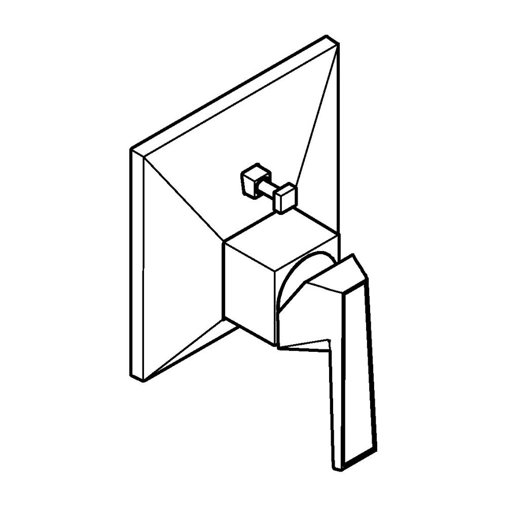 Grohe Allure Brilliant PC Wannenbatterie Hard Graphite gebürstet Wandmontage Griff, Van... GROHE-24427AL0 4005176795305 (Abb. 2)