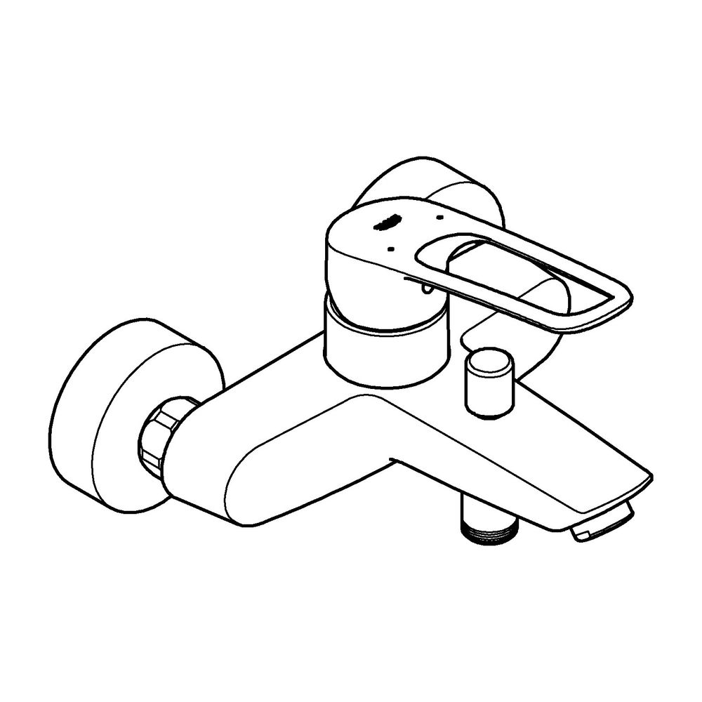 Grohe Eurosmart Einhand-Wannenbatterie 1/2" chrom 25241003... GROHE-25241003 4005176644221 (Abb. 4)