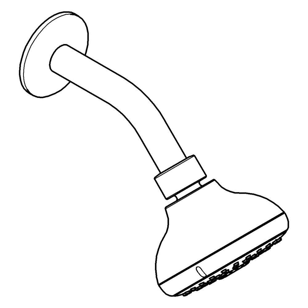 Grohe Tempesta 100 Kopfbrauseset, Brausearm, 3 Strahlarten, max. Durchfluss bei 3 bar 1... GROHE-26088001 4005176444203 (Abb. 2)