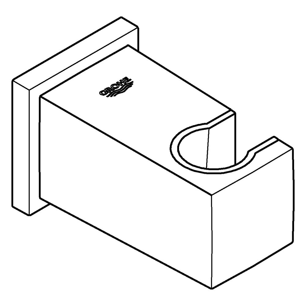 Grohe Euphoria Cube Wandanschlussbogen mit Wandbrausehalter, Außengewinde, eigensicher... GROHE-263702430 4067393082347 (Abb. 2)