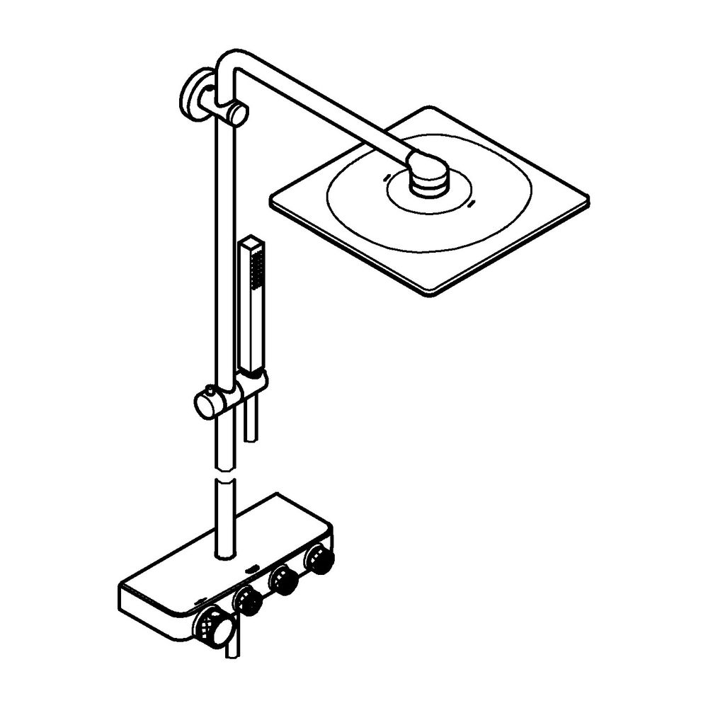 Grohe Euphoria Cube Duo SmartControl System 310, Cool Sunrise, Duscharm 450mm, 17l/min,... GROHE-26508GL0 4005176557552 (Abb. 2)