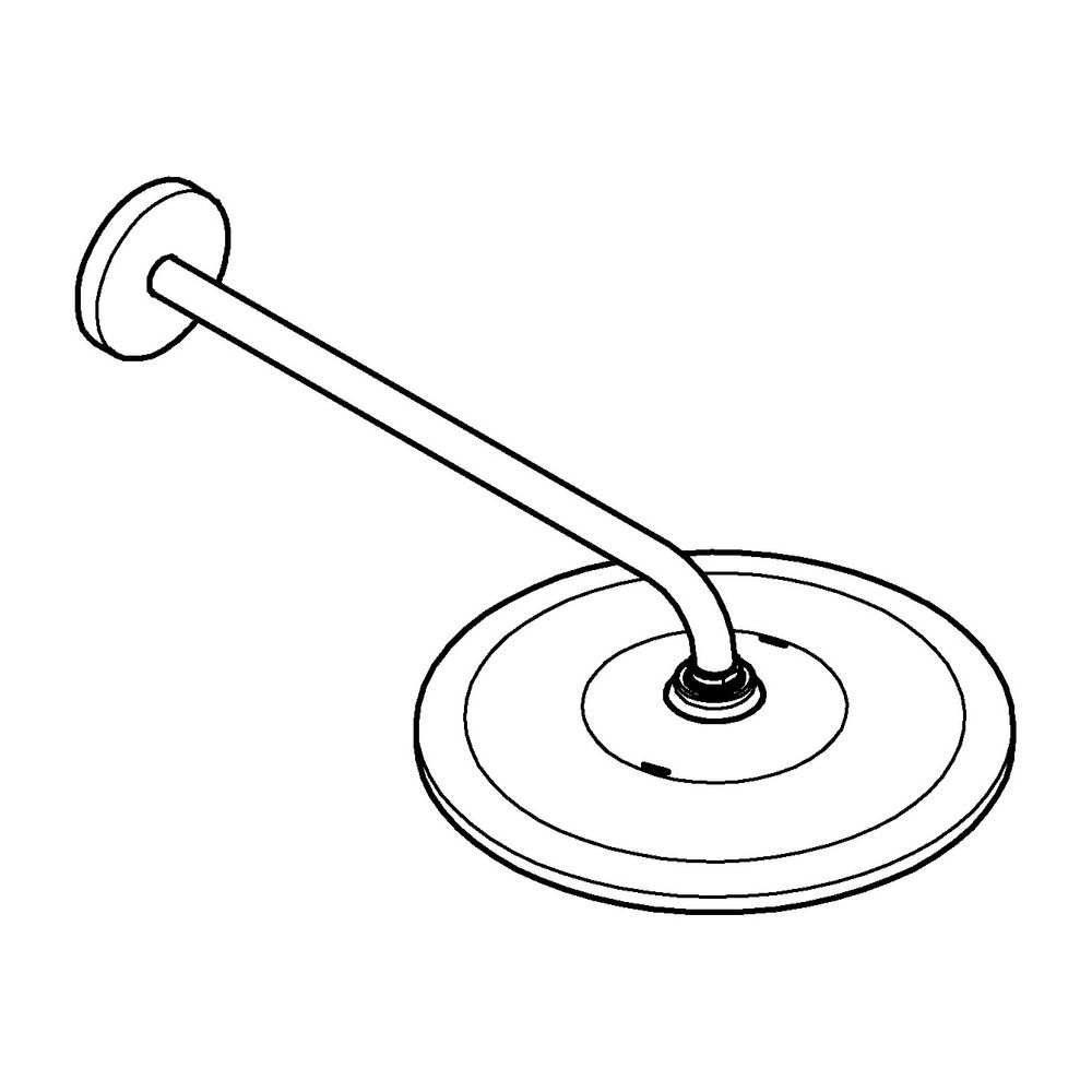 Grohe Rainshower Mono 310 Kopfbrauseset, Brausearm 422mm, Supersteel, 1 Strahlart, Brau... GROHE-26558DC0 4005176526299 (Abb. 2)