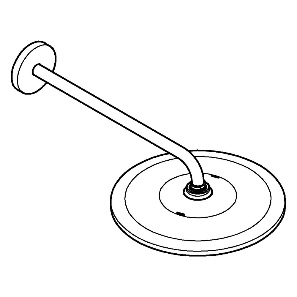 Grohe Rainshower Mono 310 Kopfbrauseset, 1 Strahlart, Brausearm 422mm, Brauseboden Chro... GROHE-26558MS0 4005176946264 (Abb. 2)