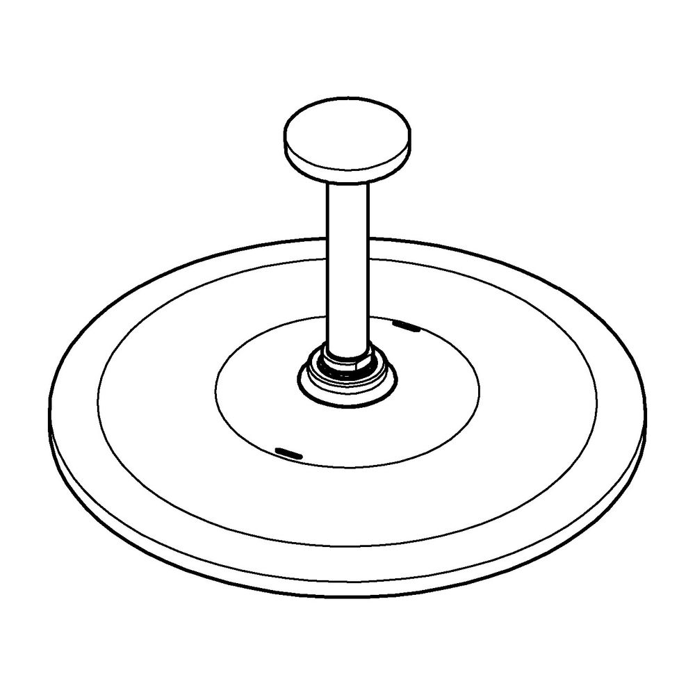 Grohe Rainshower Mono 310 Kopfbrauseset, Deckenauslass 142mm, 1 Strahlart, EcoJoy, max.... GROHE-26560A00 4005176557651 (Abb. 2)
