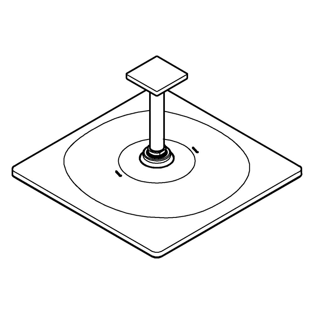 Grohe Rainshower Mono 310 Cube Kopfbrauseset, Deckenauslass 142mm, 1 Strahlart, max. Du... GROHE-26566KF0 4005176677540 (Abb. 2)
