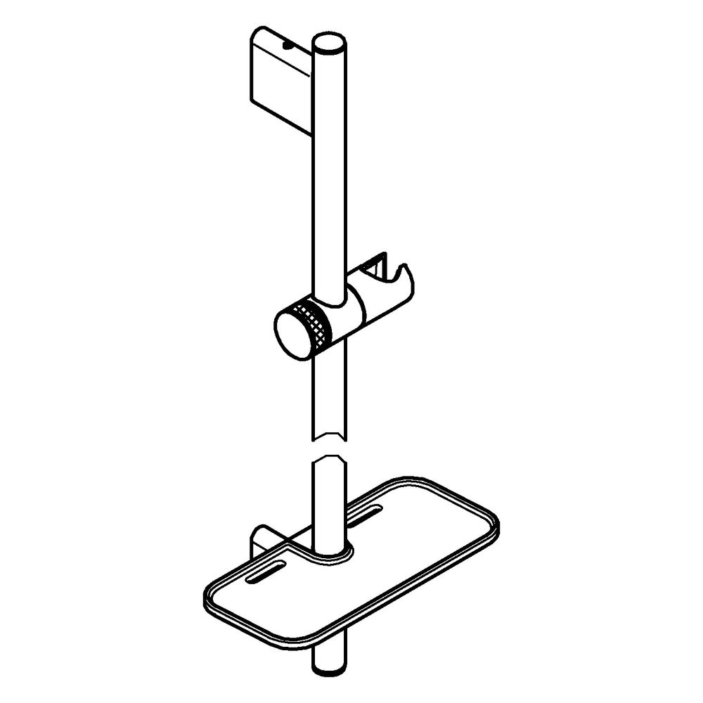 Grohe Rainshower SmartActive Brausestange, 600mm, Ablage, Warm Sunset gebürstet, 26602D... GROHE-26602DL0 4005176558658 (Abb. 2)