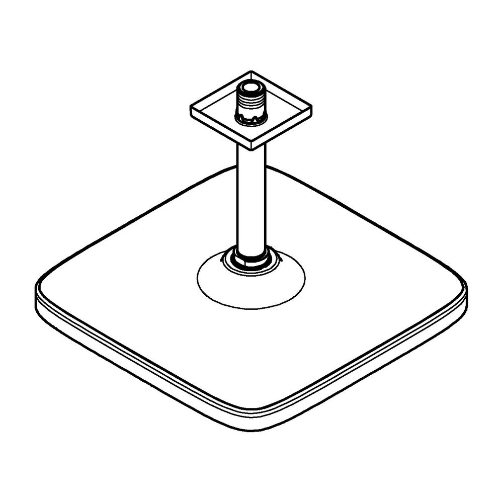 Grohe Tempesta 250 Cube Kopfbrauseset, Mattschwarz, Deckenauslass 142mm, 1 Strahlart, ... GROHE-266882430 4067393015789 (Abb. 2)
