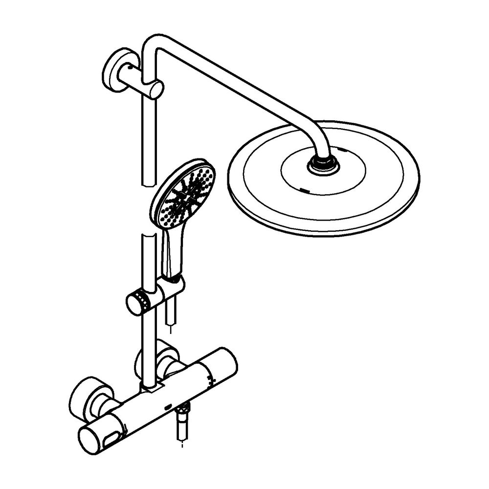 Grohe Rainshower SmartActive 310 Duschsystem, Warm Sunset gebürstet, 450mm Duscharm, Ko... GROHE-26836DL0 4005176743566 (Abb. 2)