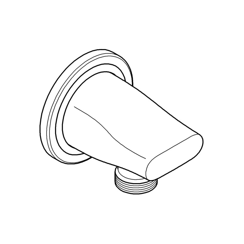 Grohe Veris Wandanschlussbogen, 1/2" Außengewinde, eigensicher, Metall, Chrom, 27190000... GROHE-27190000 4005176842221 (Abb. 2)