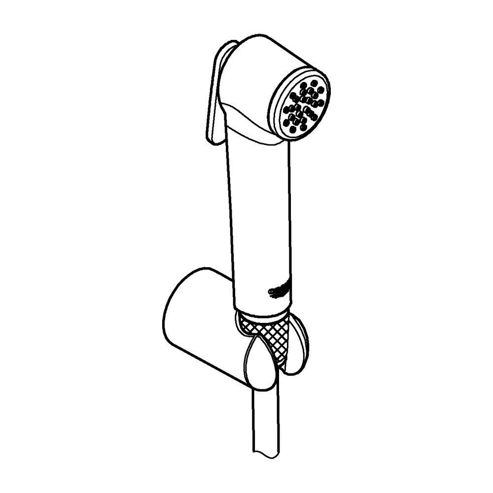 Grohe Tempesta-F Trigger Spray 30 Wandhalterset, Hard Graphite, 1 Strahlart, 3bar 8l/mi... GROHE-27513A01 4005176737251 (Abb. 2)