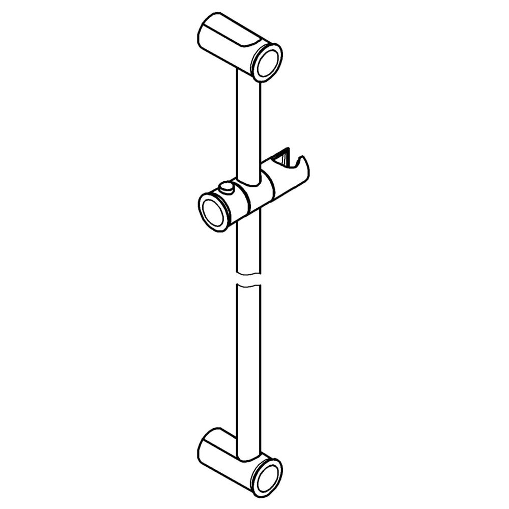 Grohe Tempesta Rustic Brausestange mit verdeckter Befestigung, 900mm, Chrom, 27520000... GROHE-27520000  (Abb. 2)