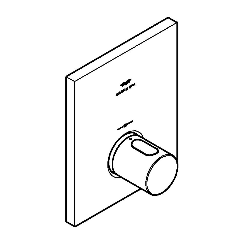 Grohe Grohtherm F Thermostatbatterie Chrom Fertigmontageset für Rapido T, Chrom, 276190... GROHE-27619000 4005176898297 (Abb. 4)