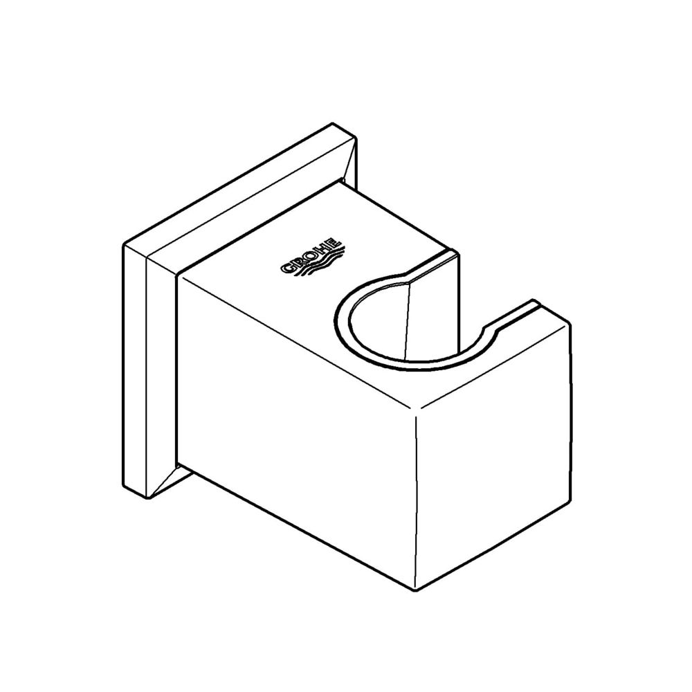 Grohe Allure Brilliant Handbrausehalter, Wandhalterung, Messing, Hard Graphite, 27706A0... GROHE-27706A00 4005176491030 (Abb. 2)