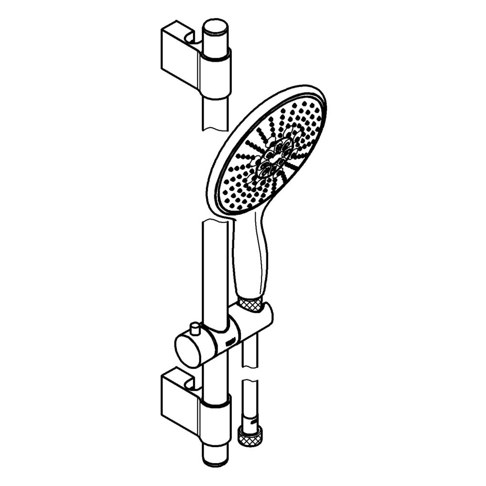 Grohe Power and Soul 160 Brausestangenset, 4plus Strahlarten, Brausestange 900mm, 9,5l/min Durchflus... GROHE-27750000  (Abb. 2)
