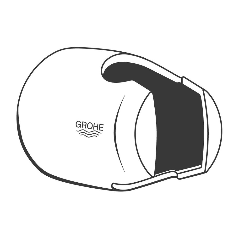 Grohe Movario Wandbrausehalter, nicht verstellbar, Kunststoff, Chrom, 28403000... GROHE-28403000 4005176264511 (Abb. 2)