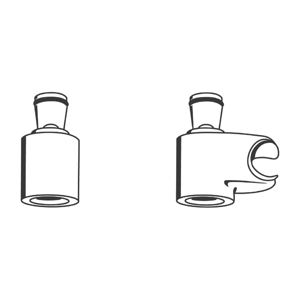Grohe Handbrausehalter für Standbatterie 25025/33540, Long-Life Oberfläche, Weiß, 28703... GROHE-28703L00 4005176137402 (Abb. 2)