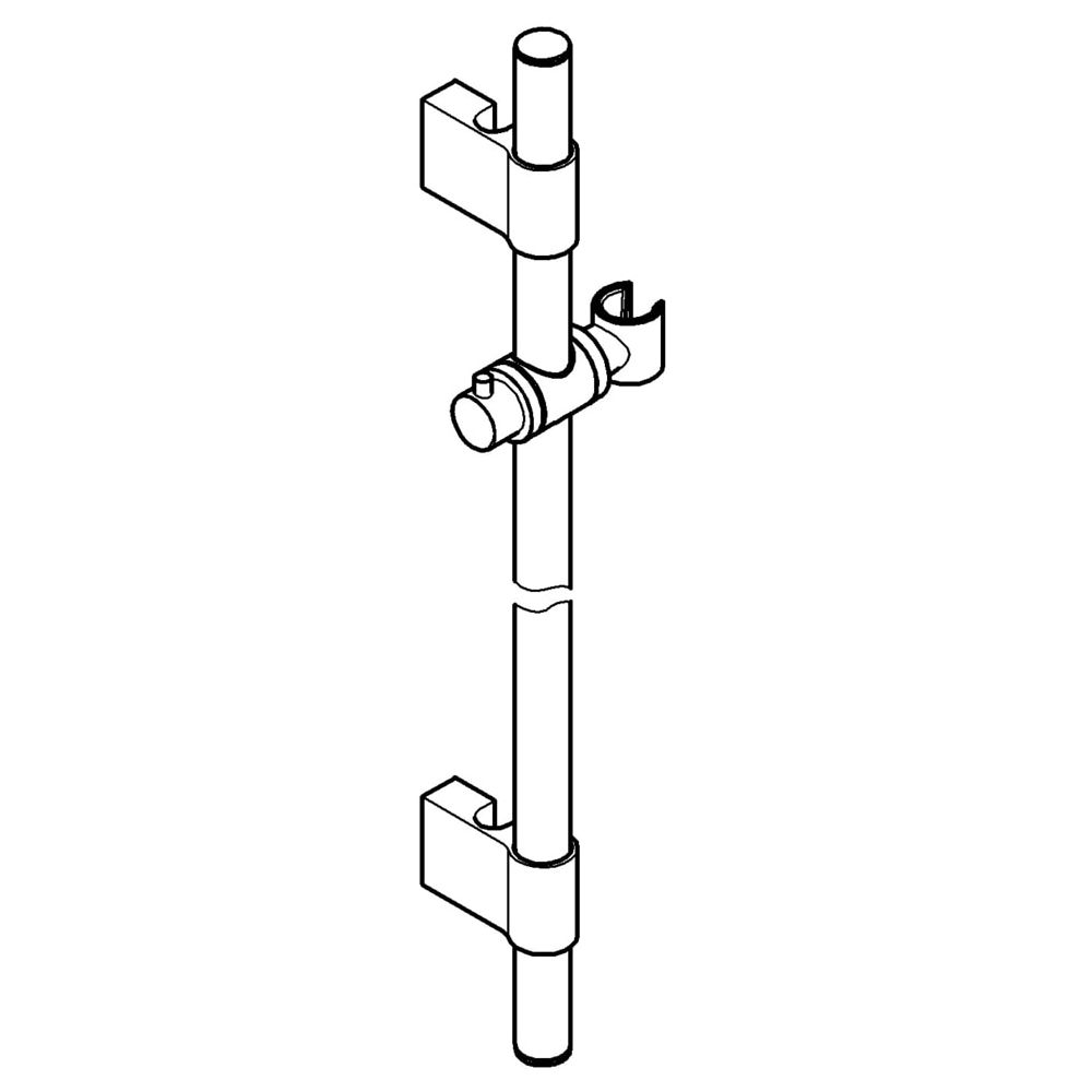 Grohe Rainshower Brausestange, 600mm, Chrom, 28797001... GROHE-28797001  (Abb. 2)