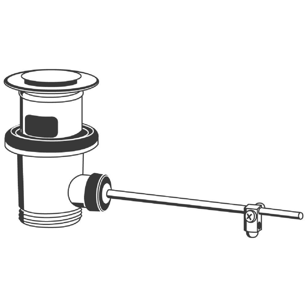 Grohe Ablaufgarnitur 1 1/4" für Waschtisch-/Bidet-Armaturen, mit Überlauf, Edelmessing/Schwarz, 2891... GROHE-28910Z00  (Abb. 2)