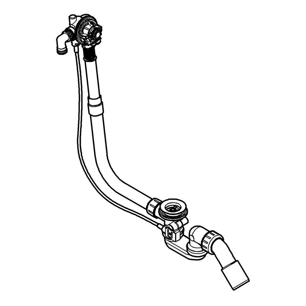 Grohe Talentofill Wannenfüll-, Ab- und Überlaufgarnitur, Hard Graphite gebürstet, Norma... GROHE-28990AL0 4005176467806 (Abb. 2)