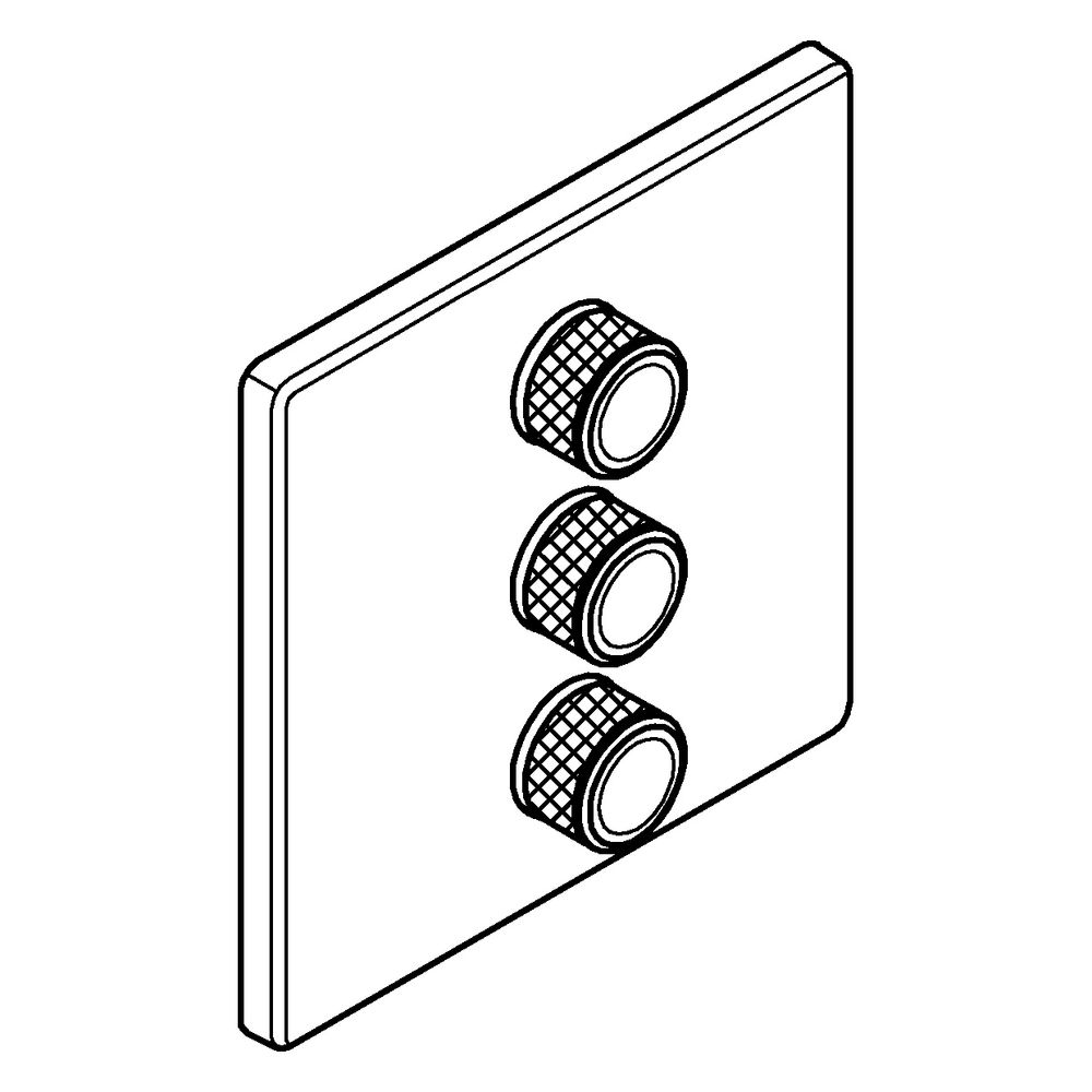 Grohe Grohtherm SmartControl 3-fach UP-Ventil, Fertigmontageset für Rapido SmartBox, Wa... GROHE-29127MG0 4005176944338 (Abb. 2)