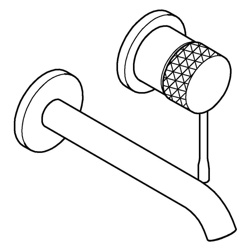Grohe Essence 2-Loch-Waschtischbatterie, Wandmontage, Fertigmontageset, 183mm Ausladung... GROHE-29192PF1 4067393076308 (Abb. 2)