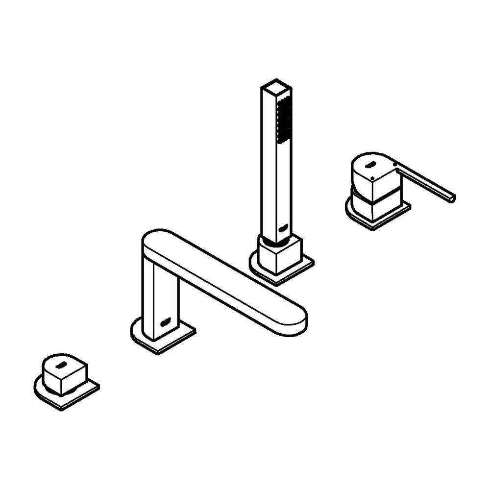 Grohe Plus 4-Loch-Einhand-Wannenkombination 29307DC3... GROHE-29307DC3 4005176574160 (Abb. 6)